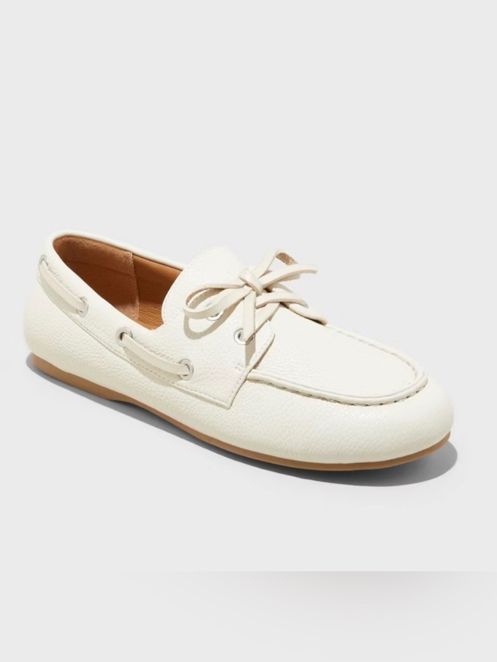 Universal Thread Cream Lace-Front Driving Loafer